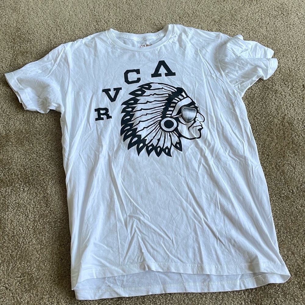 RVCA Men’s Tshirt - Large, White, Never Worn